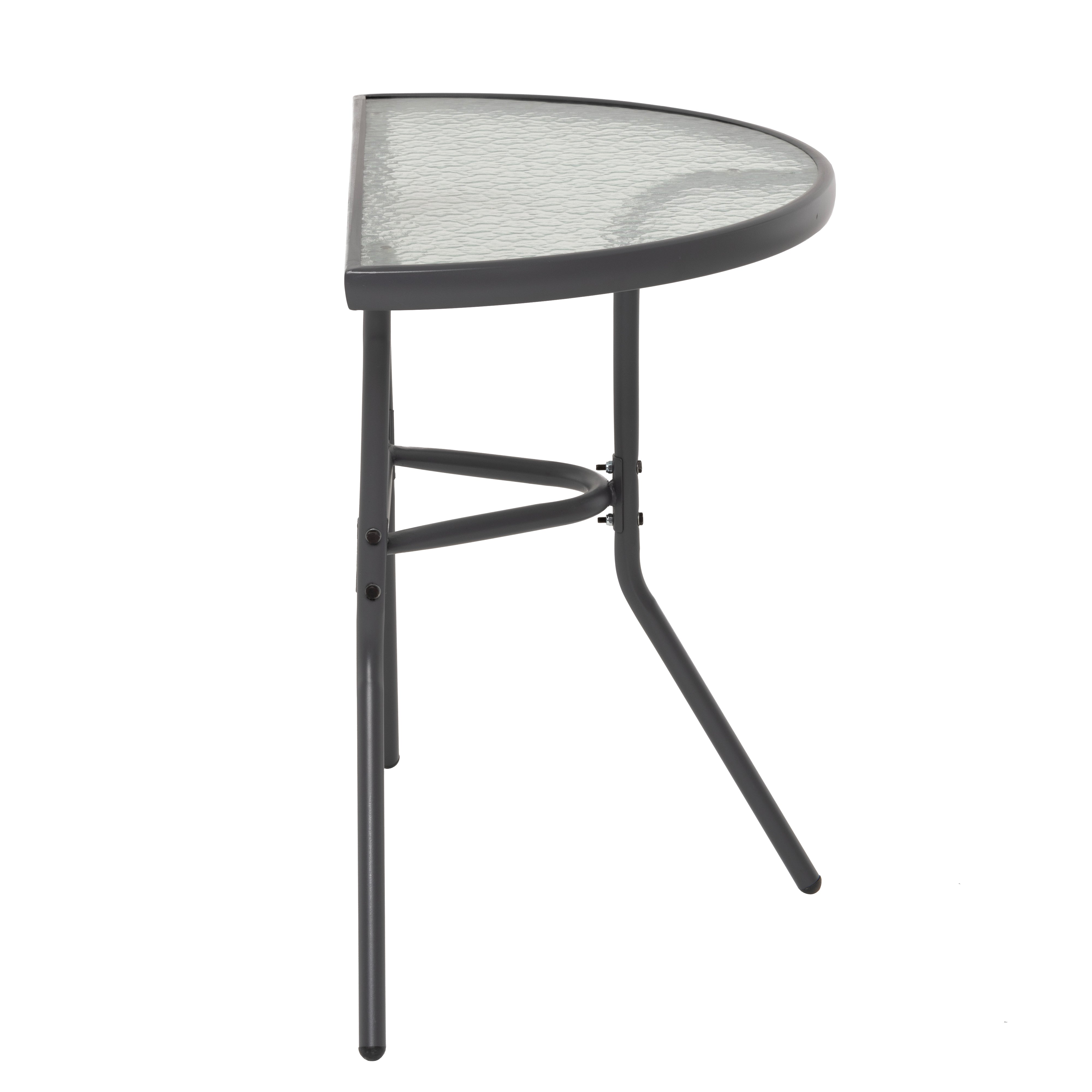 VESTIAMO CASA GIARDINO - Set da giardino 3 pezzi Tavolo con 2 Sedie Richiudibili – Design compatto per Balcone e Giardino
